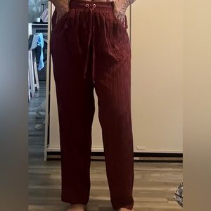 Men's Burgundy Pants